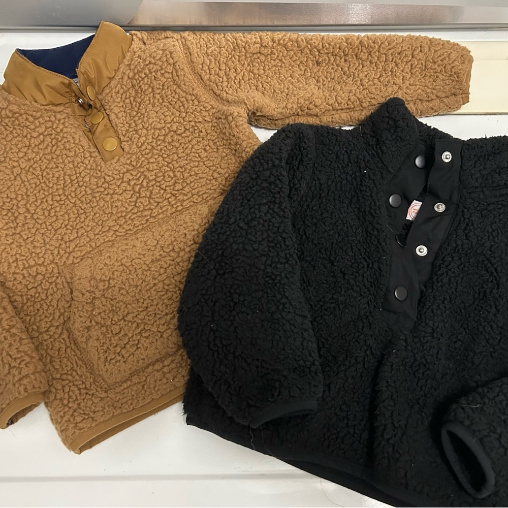 Wonder Nation Black and Brown Cozy Jackets
